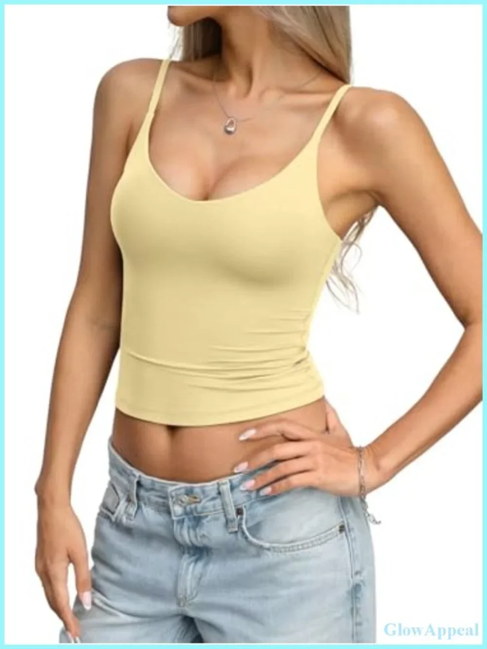 Double Lined V Neck Crop Cami Tank Top Y2K Going Out Shirt